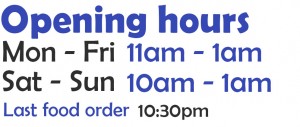 Opening hours